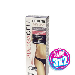 Pack 3x2 ADELGACELL CELULITE NIGHT CREAM 300 ML DIETMED