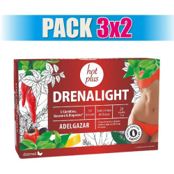 Pack 3x2 DRENALIGHT HOT PLUS 20 AMPOLLAS DIETMED