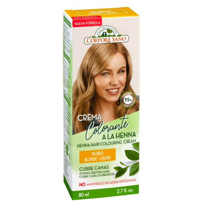 CREMA COLOR CABELLO RUBIO 80Ml. CORPORE SANO