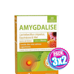 Pack 3x2 AMYGDALISE 20 COMPRIMIDOS MASTICABLES DIETMED