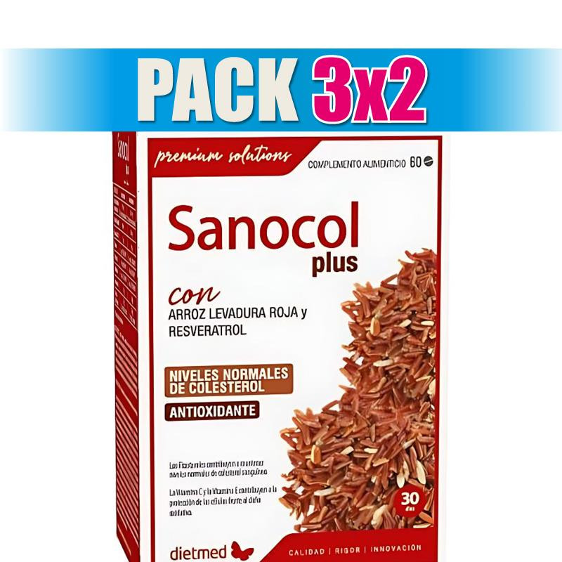 Pack 3x2 SANOCOL PLUS 60 COMPRIMIDOS DIETMED
