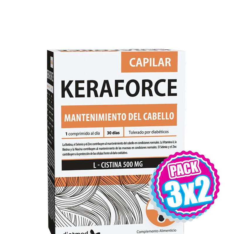Pack 3x2 KERAFORCE CAPILAR 30 COMPRIMIDOS DIETMED
