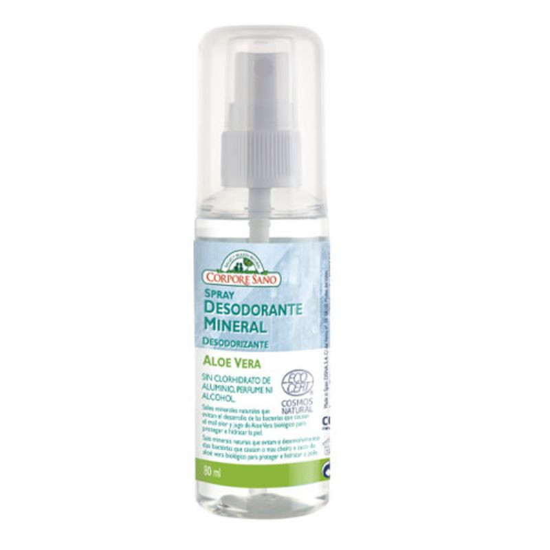 DESODORANTE MINERAL CON ALOE SPRAY 80Ml CORPORE SANO