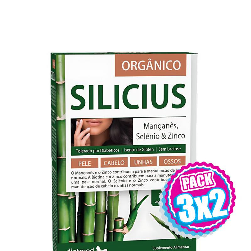 Pack 3x2 SILICIUS ORGÁNICO 30 CÁPSULAS DIETMED