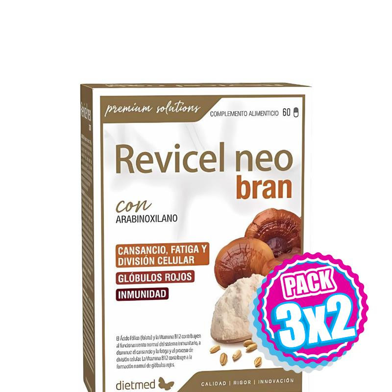 Pack 3x2 REVICEL NEO BRAN 60 CÁPSULAS DIETMED