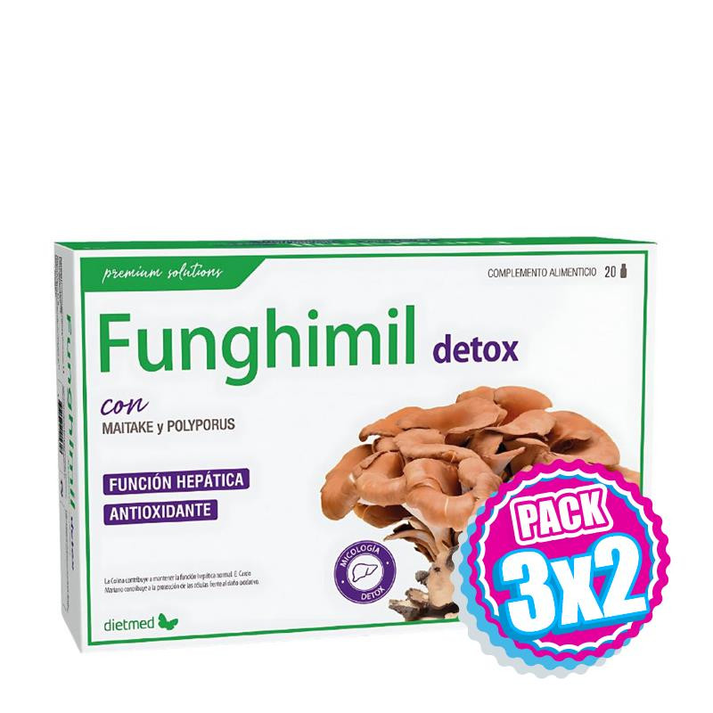 Pack 3x2 FUNGHIMIL DETOX 20 AMPOLLAS DIETMED