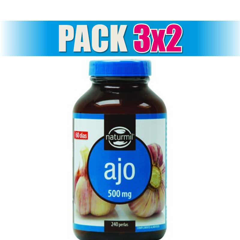 Pack 3x2 AJO 500Mg. 240 PERLAS NATURMIL
