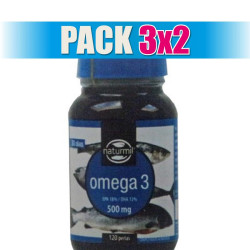 Pack 3x2 OMEGA 3 18/12 500MG 120 PERLAS NATURMIL
