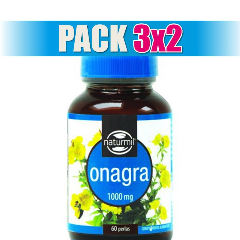 Pack 3x2 ONAGRA 1000MG 60 PERLAS NATURMIL