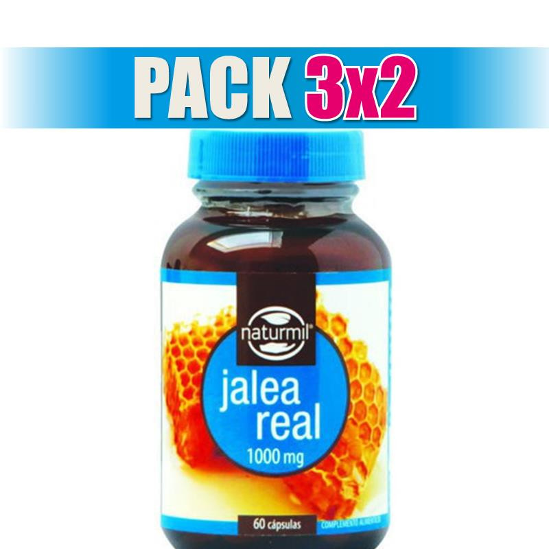 Pack 3x2 JALEA REAL 1.000Mg. 60 PERLAS NATURMIL