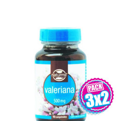 Pack 3x2 VALERIANA 500Mg. 90 COMPRIMIDOS NATURMIL