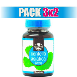 Pack 3x2 CENTELLA ASIATICA 500Mg. 90 COMPRIMIDOS NATURMIL