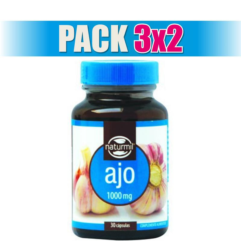 Pack 3x2 AJO 1.000Mg. 30 PERLAS NATURMIL