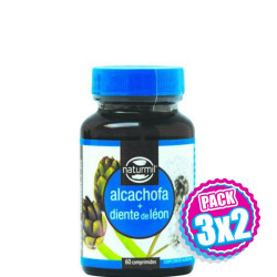 Pack 3x2 ALCACHOFA Y DIENTE DE LEON 60 COMPRIMIDOS NATURMIL