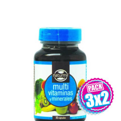Pack 3x2 MULTIVITAMINAS & MINERALES 30 PERLAS NATURMIL