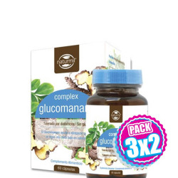 Pack 3x2 GLUCOMANANO COMPLEX 500Mg. 60 CAPSULAS NATURMIL
