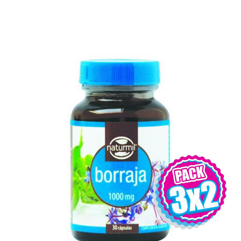 Pack 3x2 BORRAJA 1.000Mg. 30 PERLAS NATURMIL