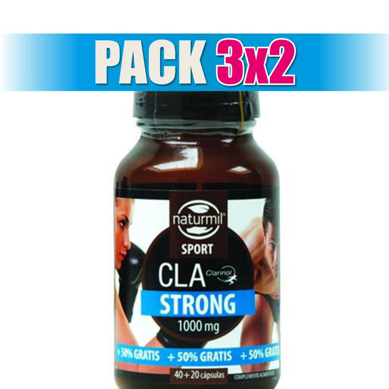 Pack 3x2 CLA STRONG 1.000Mg. 40+20 PERLAS NATURMIL