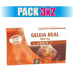 Pack 3x2 JALEA REAL FORTE 20 AMPOLLAS NATURMIL