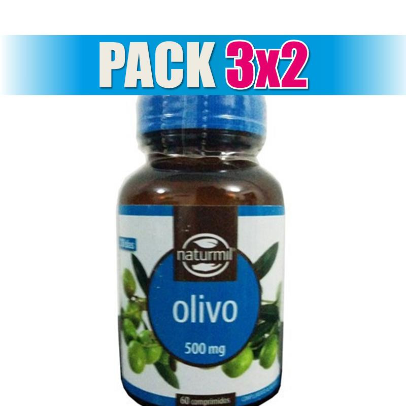 Pack 3x2 OLIVO 500Mg. 60 COMPRIMIDOS NATURMIL