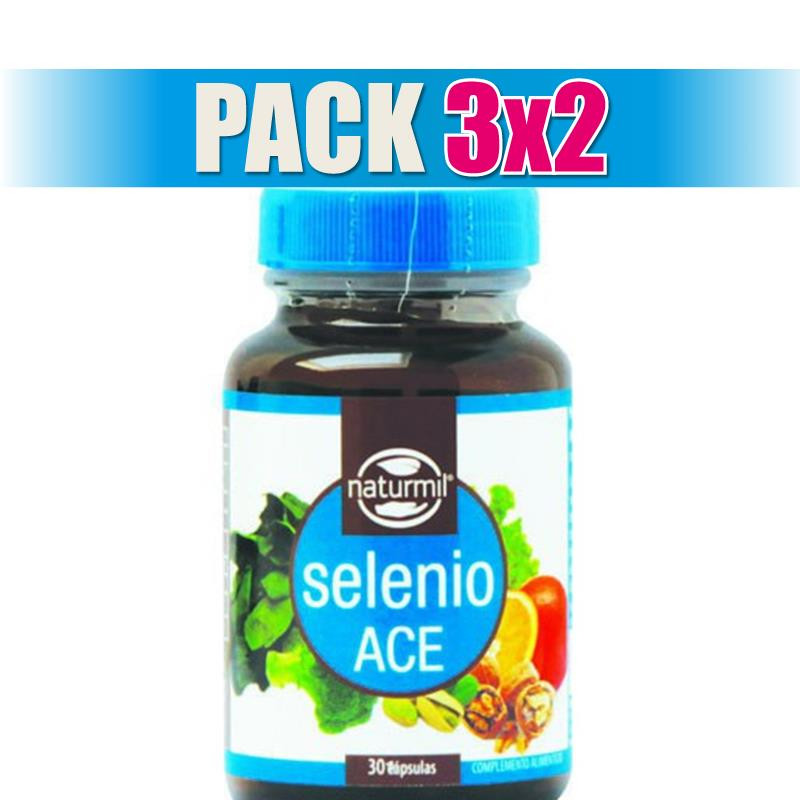 Pack 3x2 SELENIO ACE 30 PERLAS NATURMIL