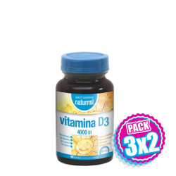 Pack 3x2 VITAMINA D3 4.000UI. 60 CAPSULAS NATURMIL