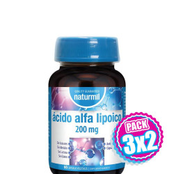 Pack 3x2 ACIDO ALFA LIPOICO 200MG 60 COMPRIMIDOS NATURMIL