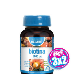 Pack 3x2 BIOTINA 500MG 90...