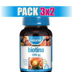 Pack 3x2 BIOTINA 500MG 90 COMPRIMIDOS NATURMIL