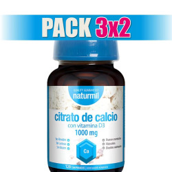 Pack 3x2 CITRATO DE CALCIO 1000MG 120 COMPRIMIDOS NATURMIL