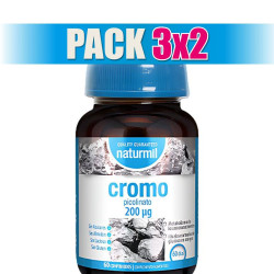 Pack 3x2 PICOLINATO DE CROMO 200UG 60 COMPRIMIDOS NATURMIL