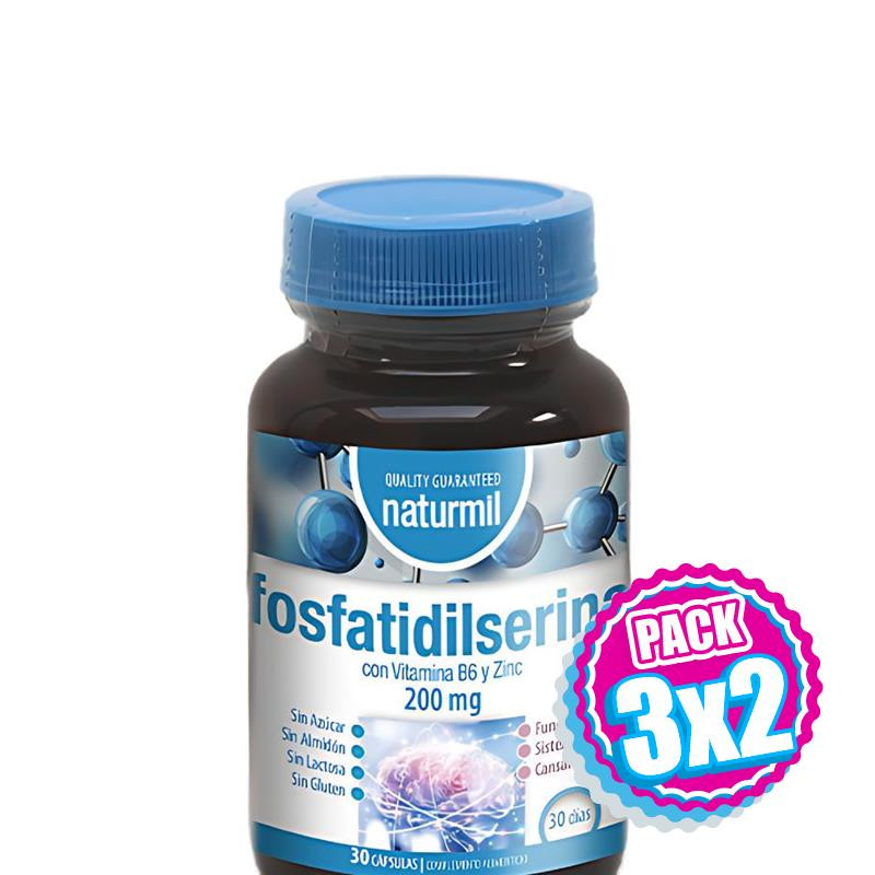 Pack 3x2 FOSFATIDILSERINA COMPLEX 200MG 30 CÁPSULAS NATURMIL