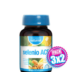 Pack 3x2 SELENIO ACE 60 PERLAS NATURMIL