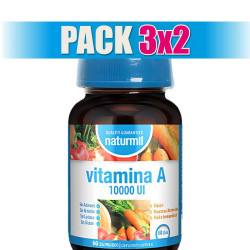 Pack 3x2 VITAMINA A 10.000UI 60 COMPRIMIDOS NATURMIL