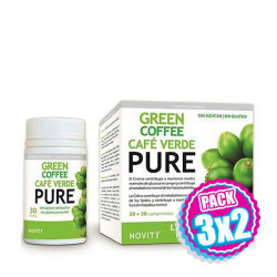 Pack 3x2 CAFE VERDE PREMIUM 60 (30+30) COMPRIDOS NOVITY