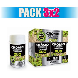 Pack 3x2 CROMO Y FORSKOHLII DUO 60 (30+30) COMPRIDOS NOVITY