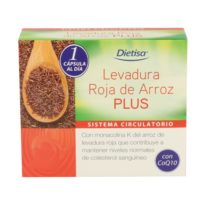 LEVADURA ROJA DE ARROZ PLUS 60 CAPSULAS DIETISA