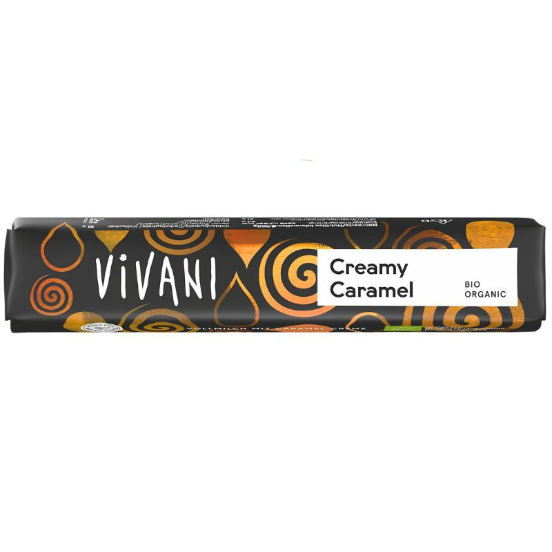 BARRITA DE CHOCO CON LECHE RELLENO DE CARAMELO BIO 40G VIVANI