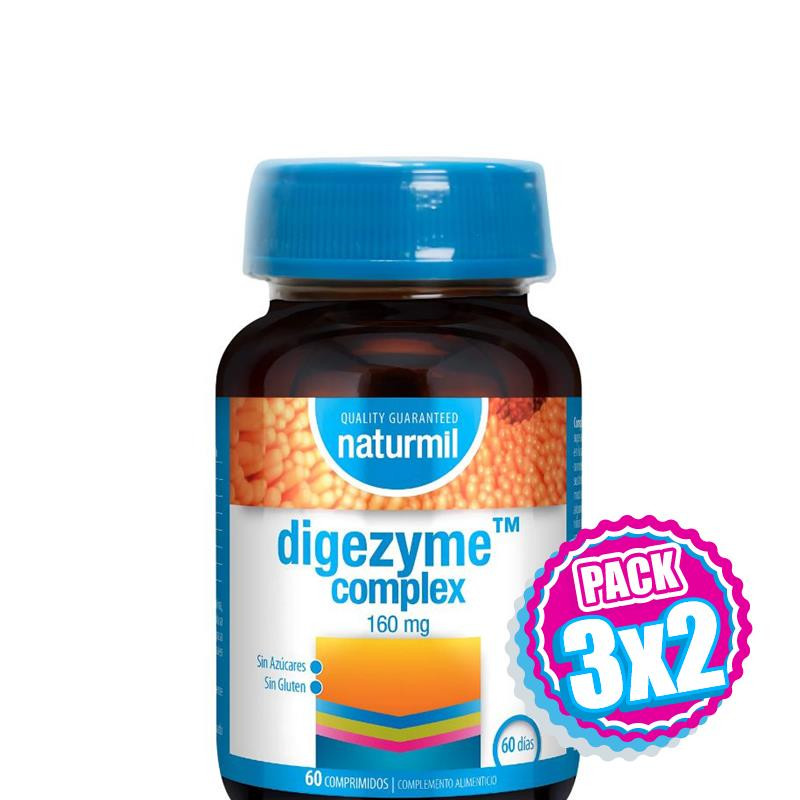 Pack 3x2 DIGEZYME COMPLEX 60 COMPRIMIDOS NATURMIL