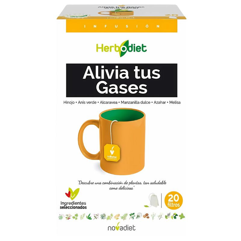HERBODIET ALIVIA TUS GASES 20 FILTROS NOVA DIET