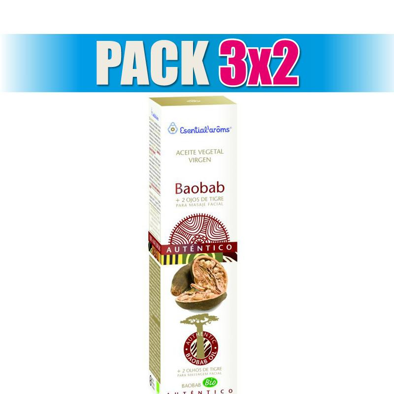 Pack 3x2 ACEITE VEGETAL DE BAOBAB BIO 500Ml. ESENTIAL AROMS