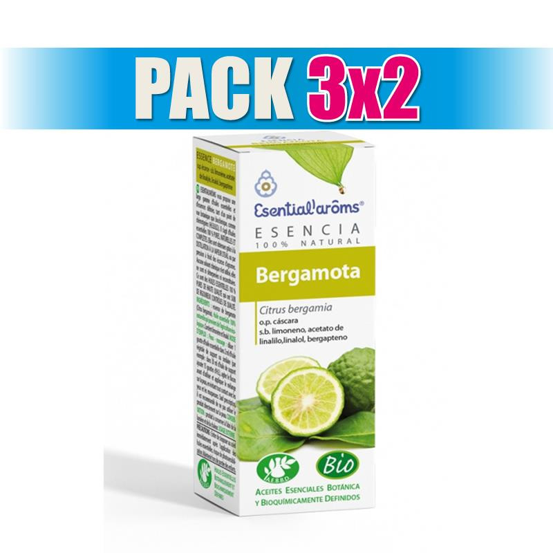 Pack 3x2 BERGAMOTA 10Ml. ESENTIAL AROMS