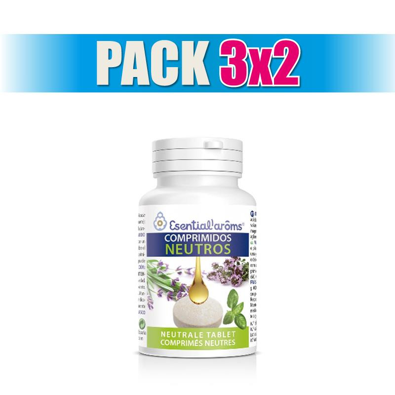 Pack 3x2 COMPRIMIDOS NEUTROS 60 COMPRIMIDOS ESENTIAL AROMS