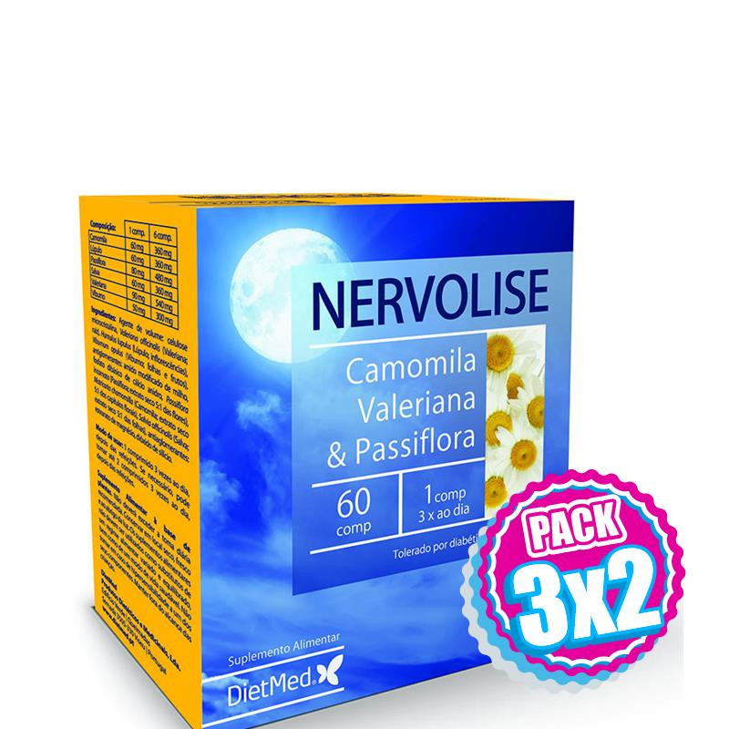 Pack 3x2 NERVOLISE 60 COMPRIMIDOS DIETMED