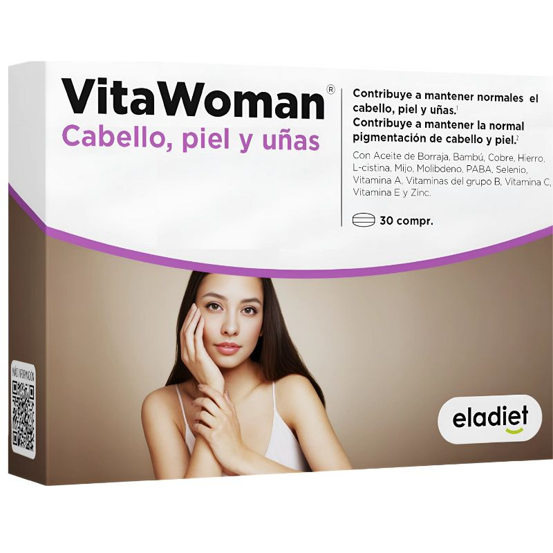 VITAWOMAN CABELLO, PIEL, UÑAS 30 COMPRIMIDOS ELADIET