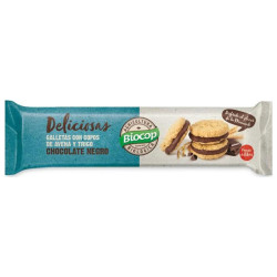 GALLETAS RELLENAS DE CHOCOLATE NEGRO 150Gr. BIOCOP