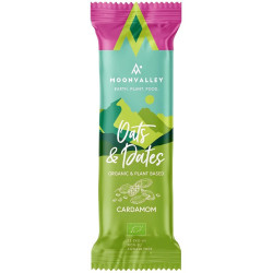 BARRITA DE AVENA, DÁTILES Y CARDAMOMO BIO 50G MOONVALLEY