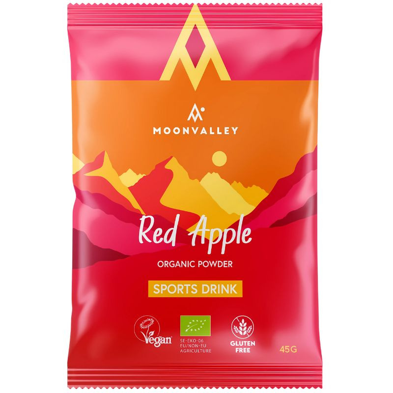 BEBIDA DEPORTIVA POLVO CON MANZANA ROJA BIO 45G MOONVALLEY