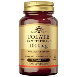 FOLATO 1000MCG 60 COMPRIMIDOS SOLGAR