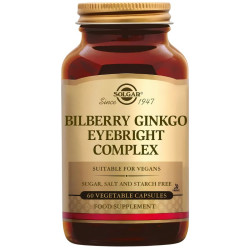 BILBERRY GINKGO EYEBRIGHT COMPLEX 60 CÁPSULAS SOLGAR